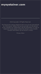 Mobile Screenshot of mysystainer.com