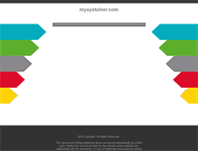 Tablet Screenshot of mysystainer.com